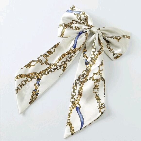 Chain Bow Barrette  - Picture 1 of 4